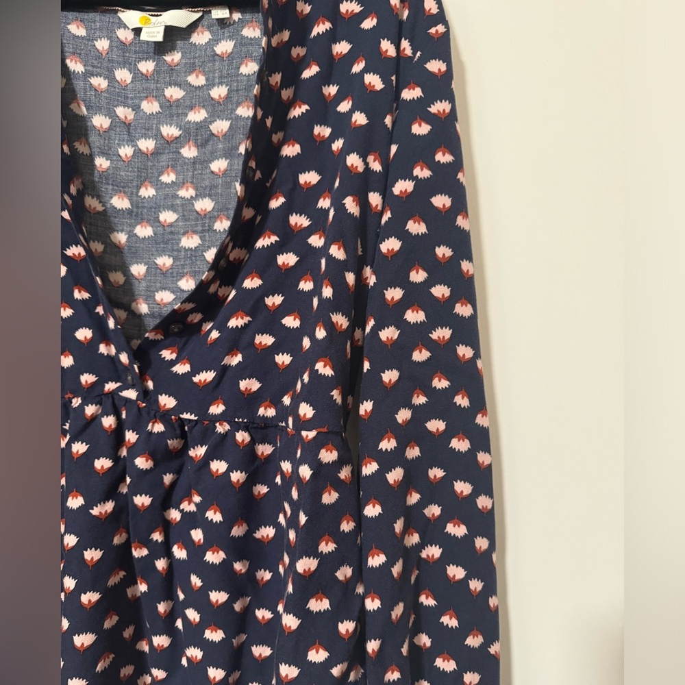 Boden Patterned Blouse Button Up - image 2